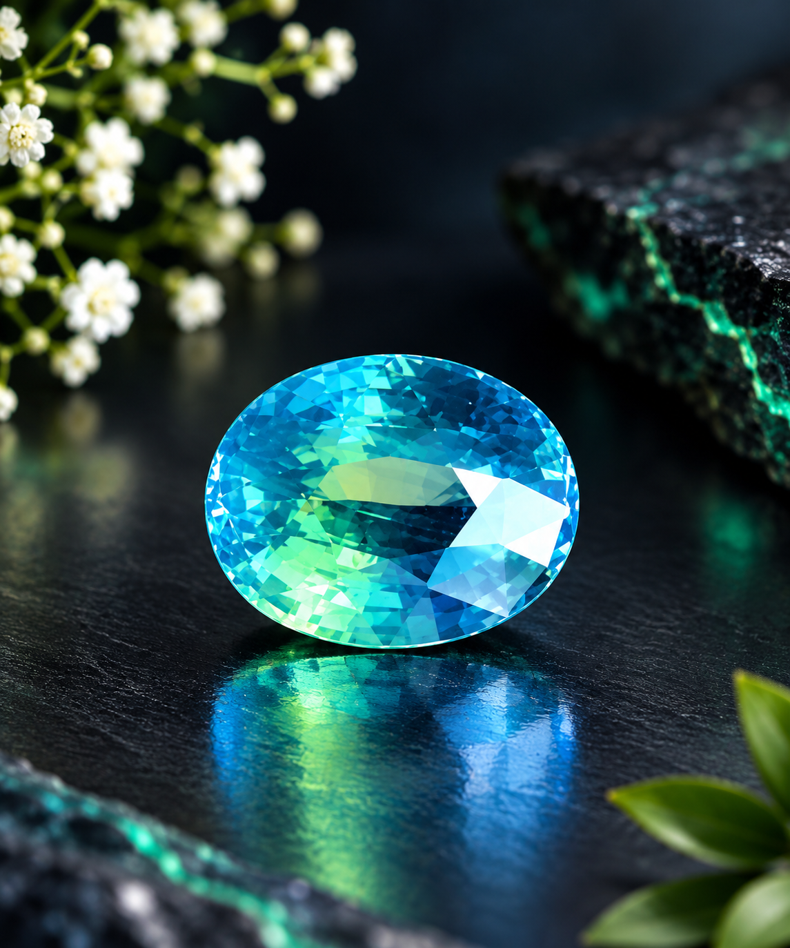 Green Sapphire (Unheated) â€“ 1.02 Carat